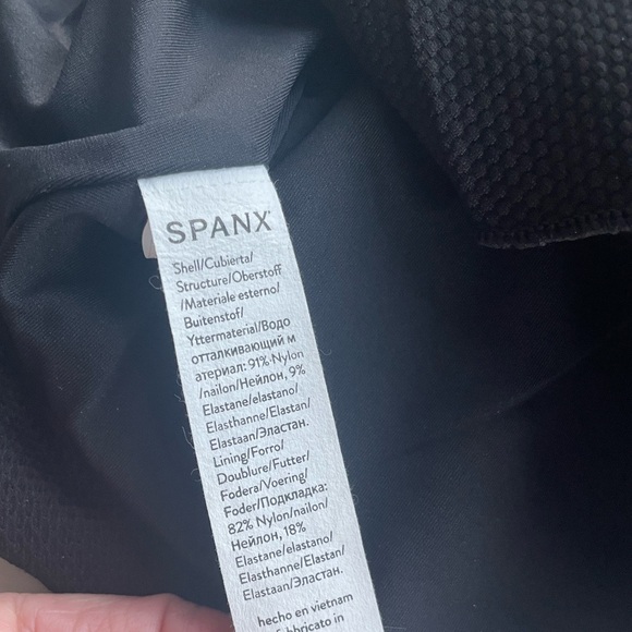 SPANX TOP ONLY Swim Bikini Pique Longline Flounce 50378R Size Large - Picture 4 of 7